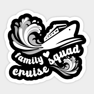 Family Cruise Squad Wavas Sticker